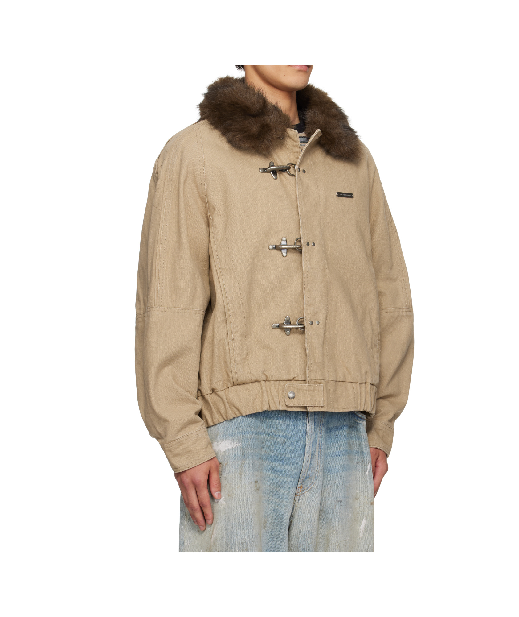 Andersson Bell Ortega Washed Cotton Jacket In Brown