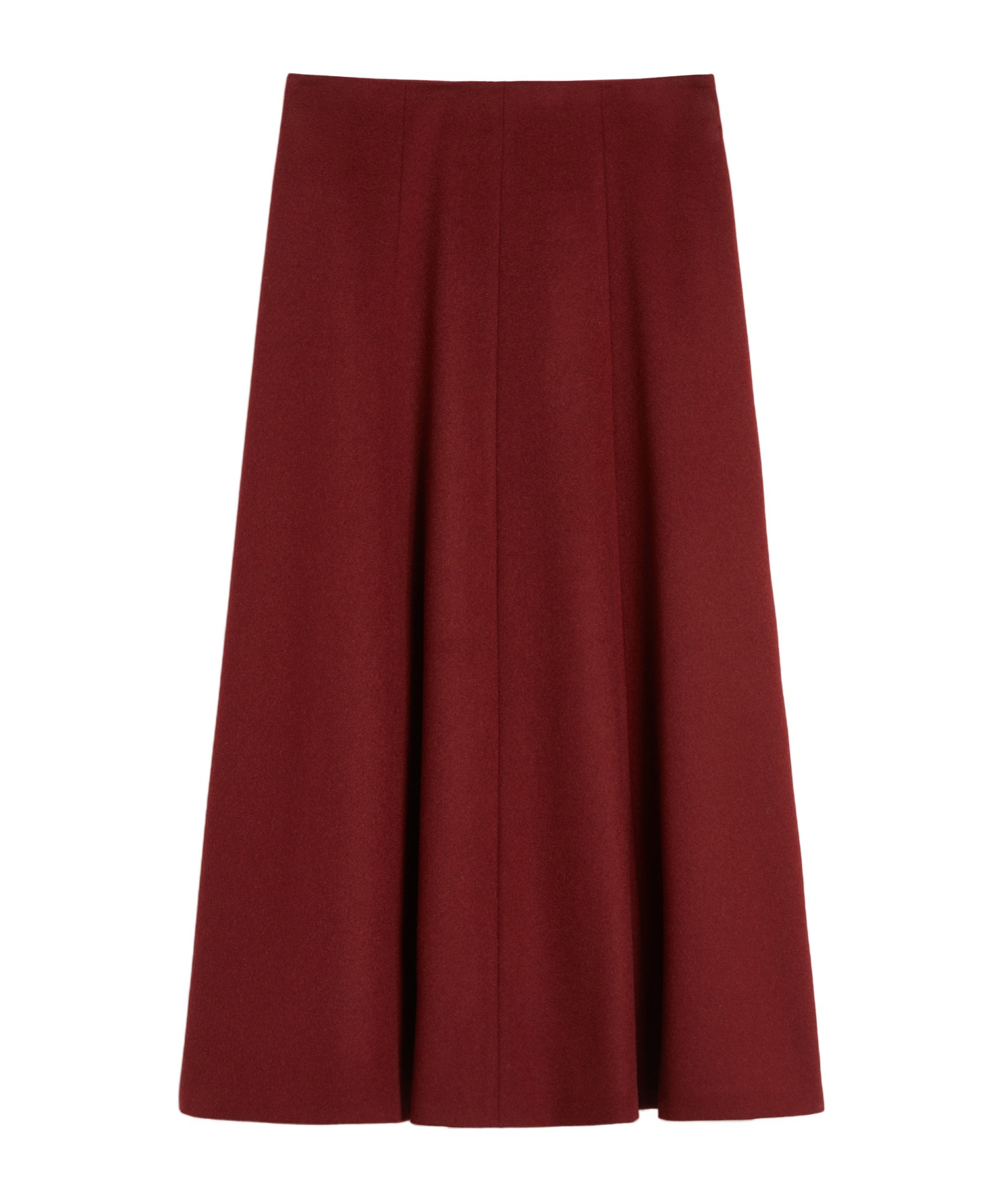 Max Mara Camel Flared Skirt In Brown