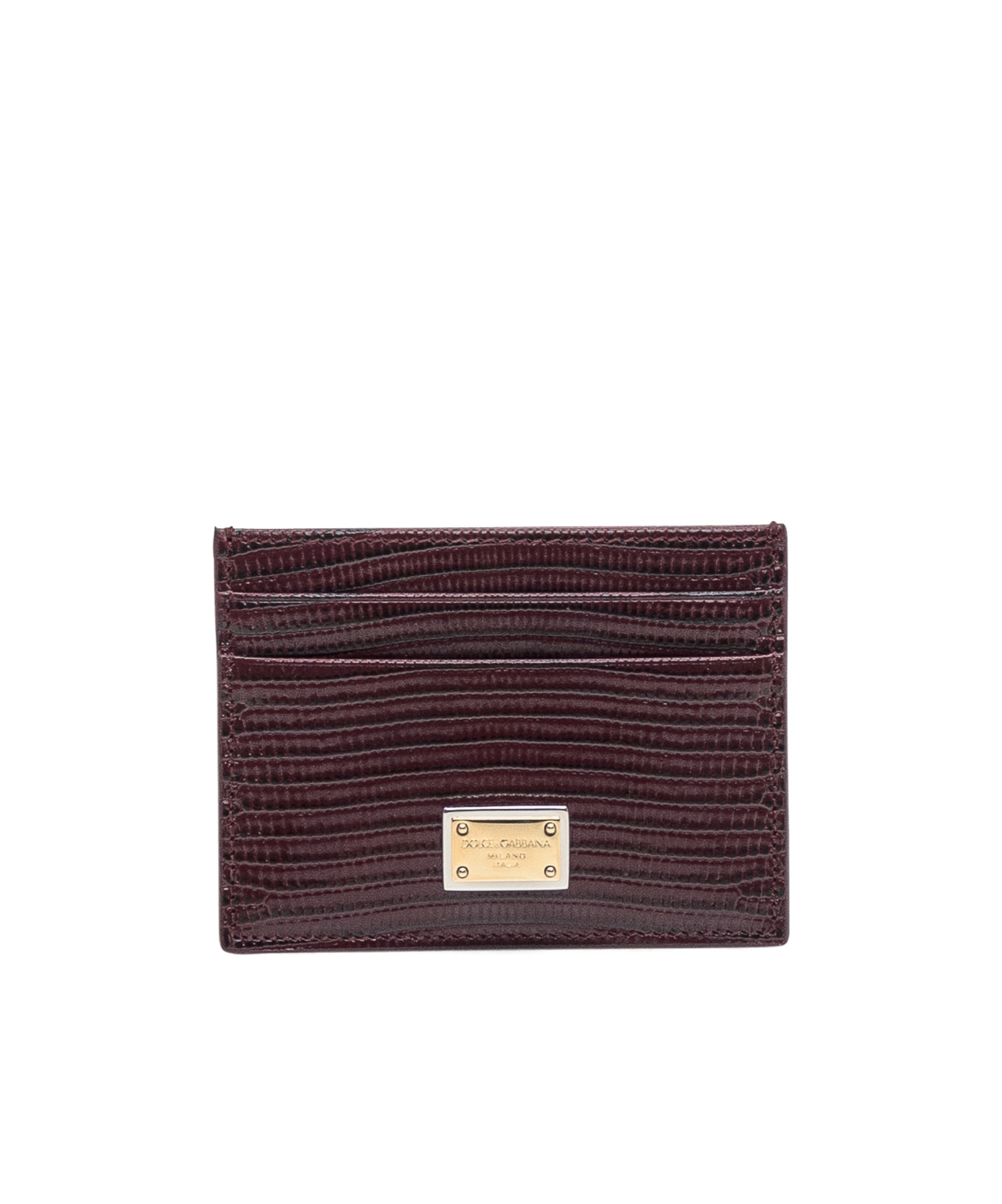Dolce & Gabbana Rectangular Card Holder In Black