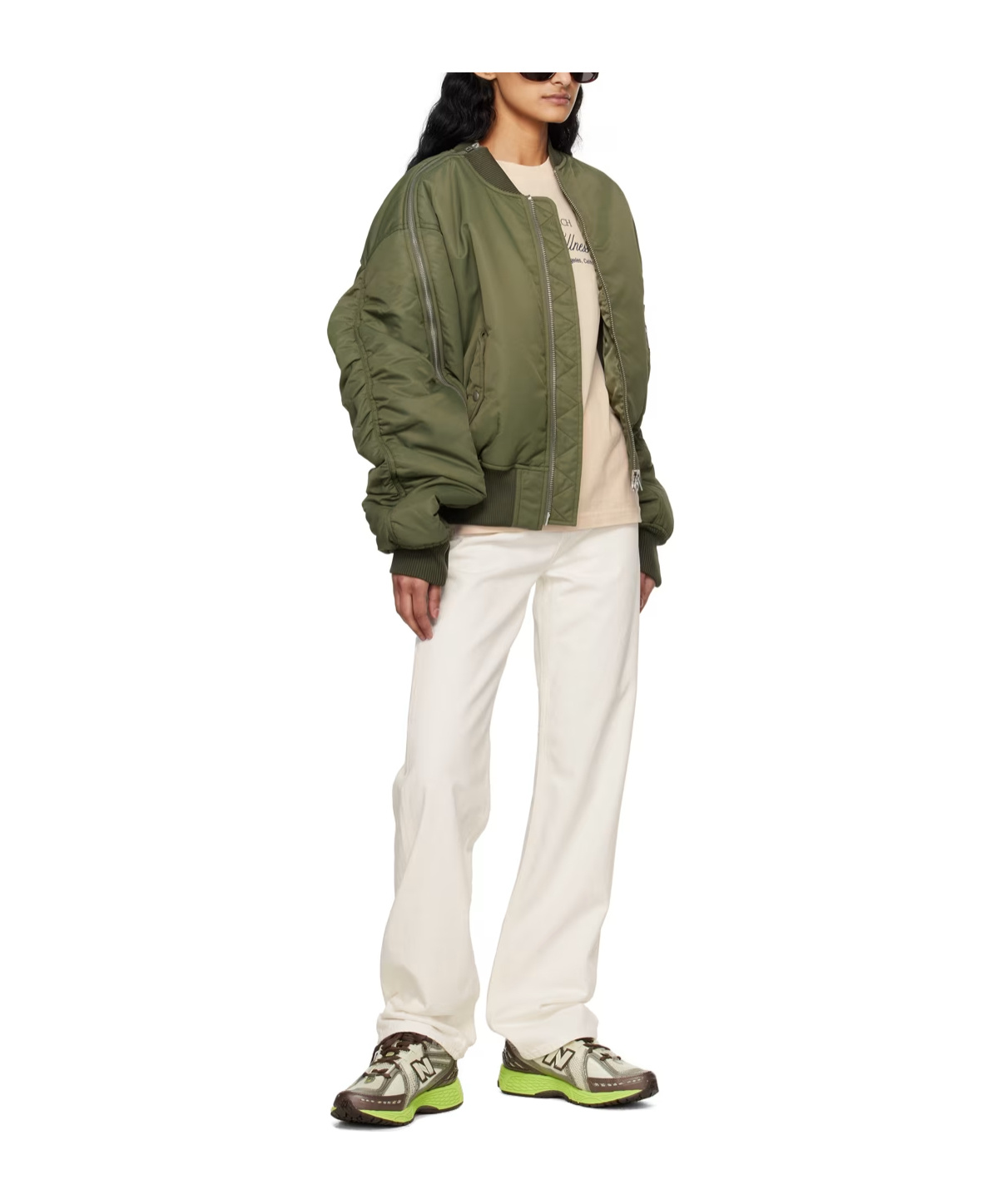 Sporty And Rich Loose Fit Jeans In White