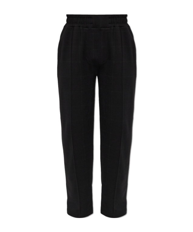 Allsaints Elastic-waist Casual Trousers In Black