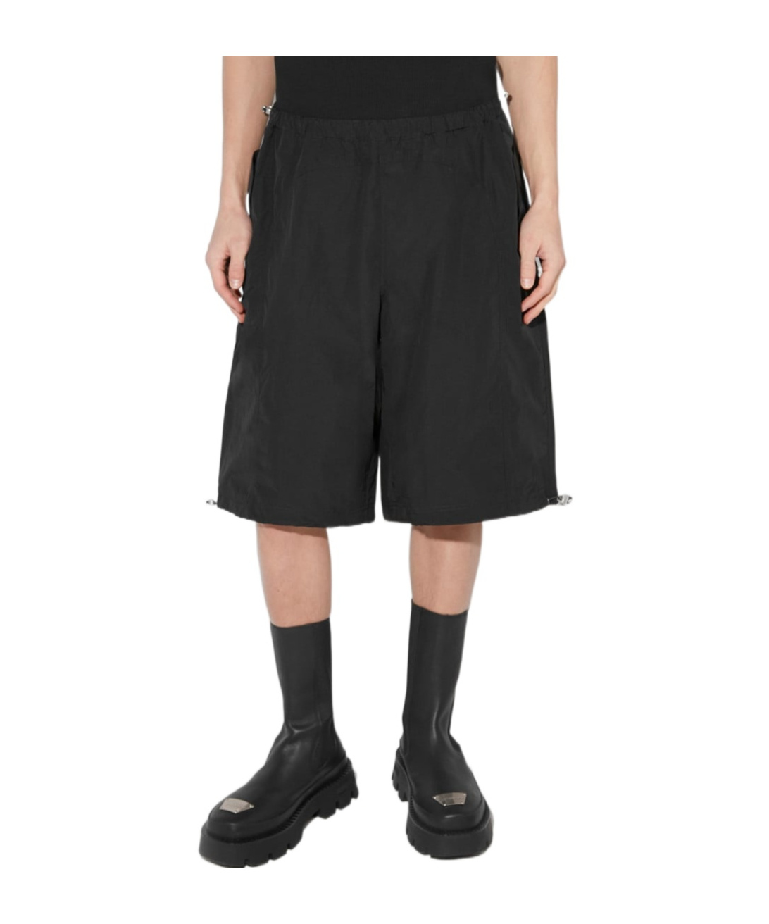 Misbhv Elastic Waist Shorts In Black