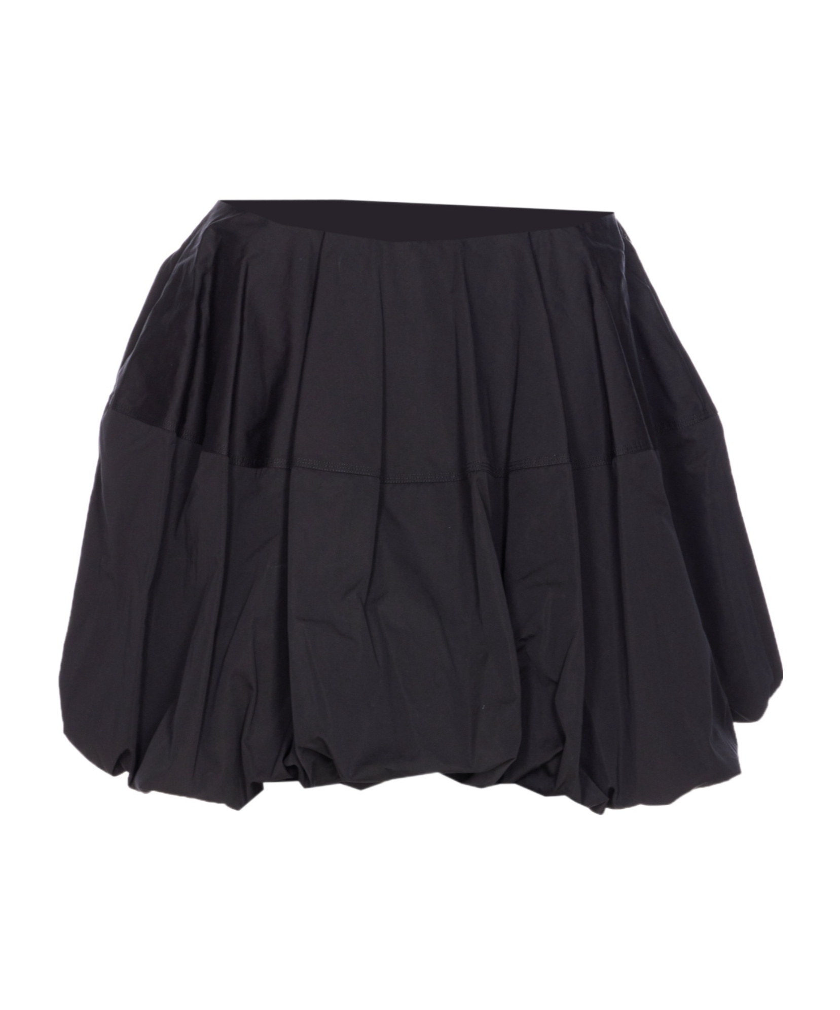 Alaïa Balloon Fit Skirt With Gathered Accents In Black