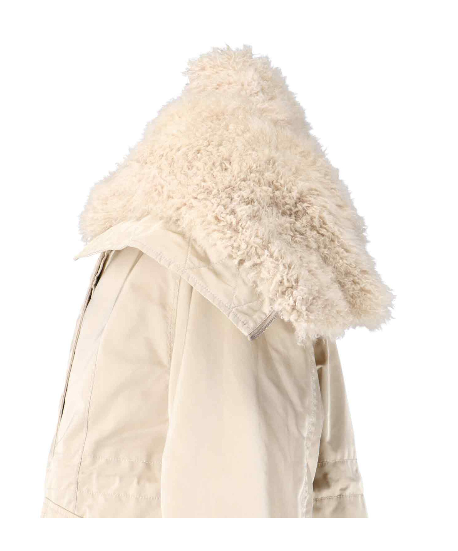 Ermanno Scervino Casual Jacket With Hood And Pockets In Neutral