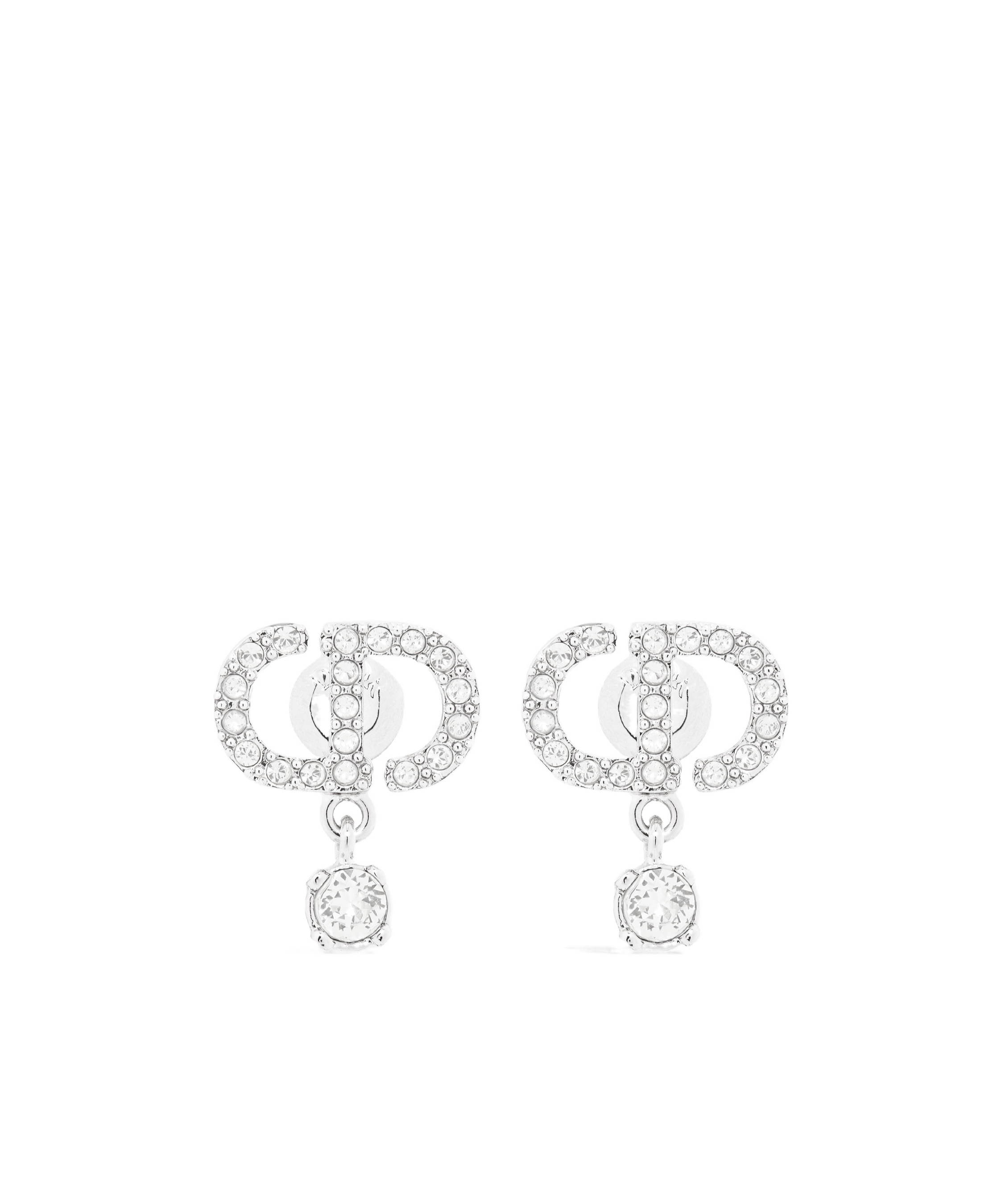 Dior Petit Cd Earrings In Metallic