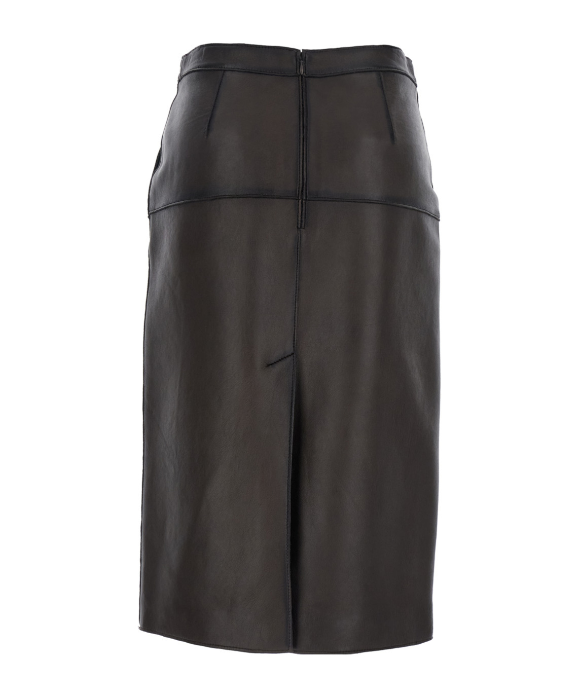 P.a.r.o.s.h Midi Skirt With High Waist Design In Brown