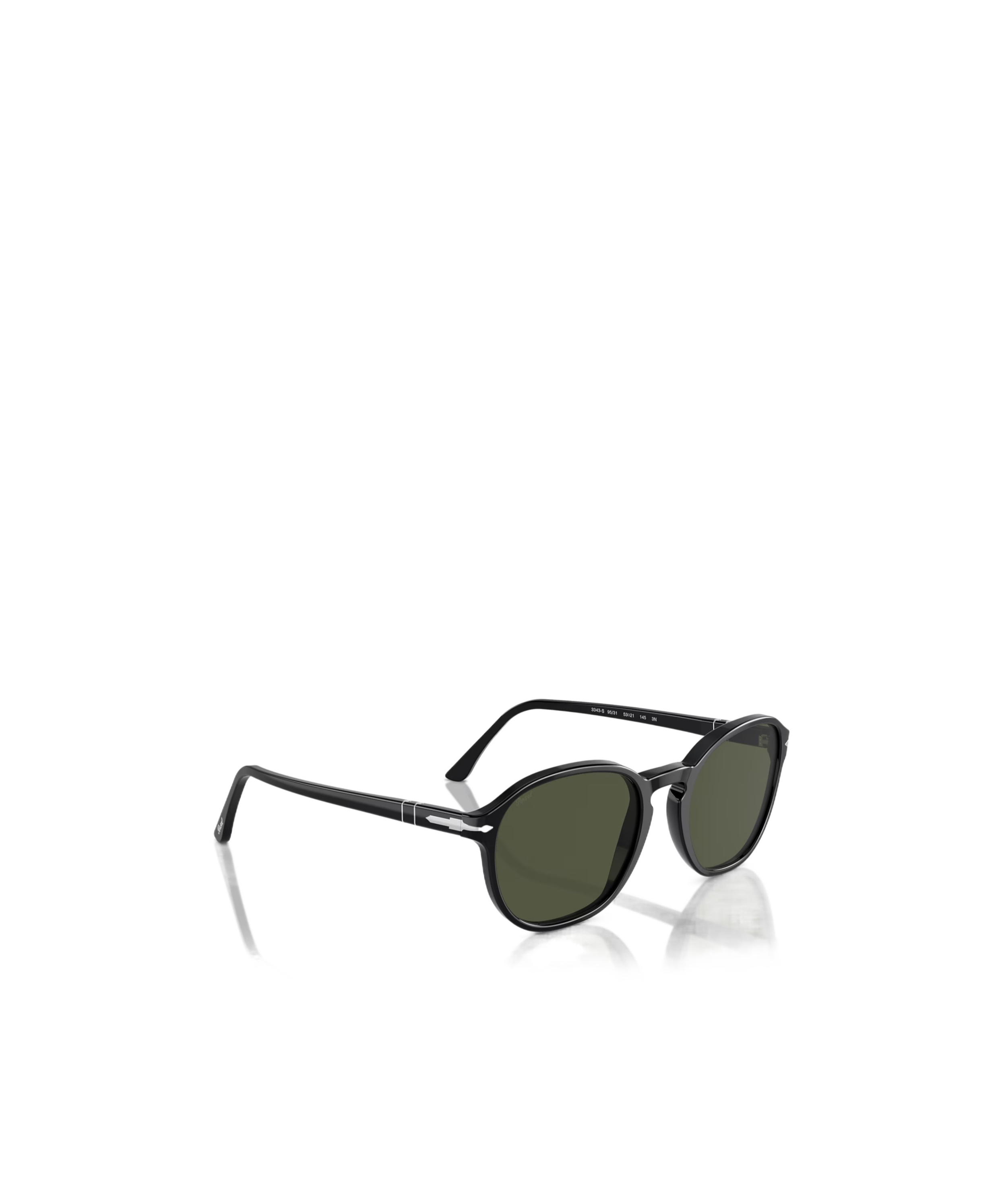 Persol Round Frame Sunglasses In Black