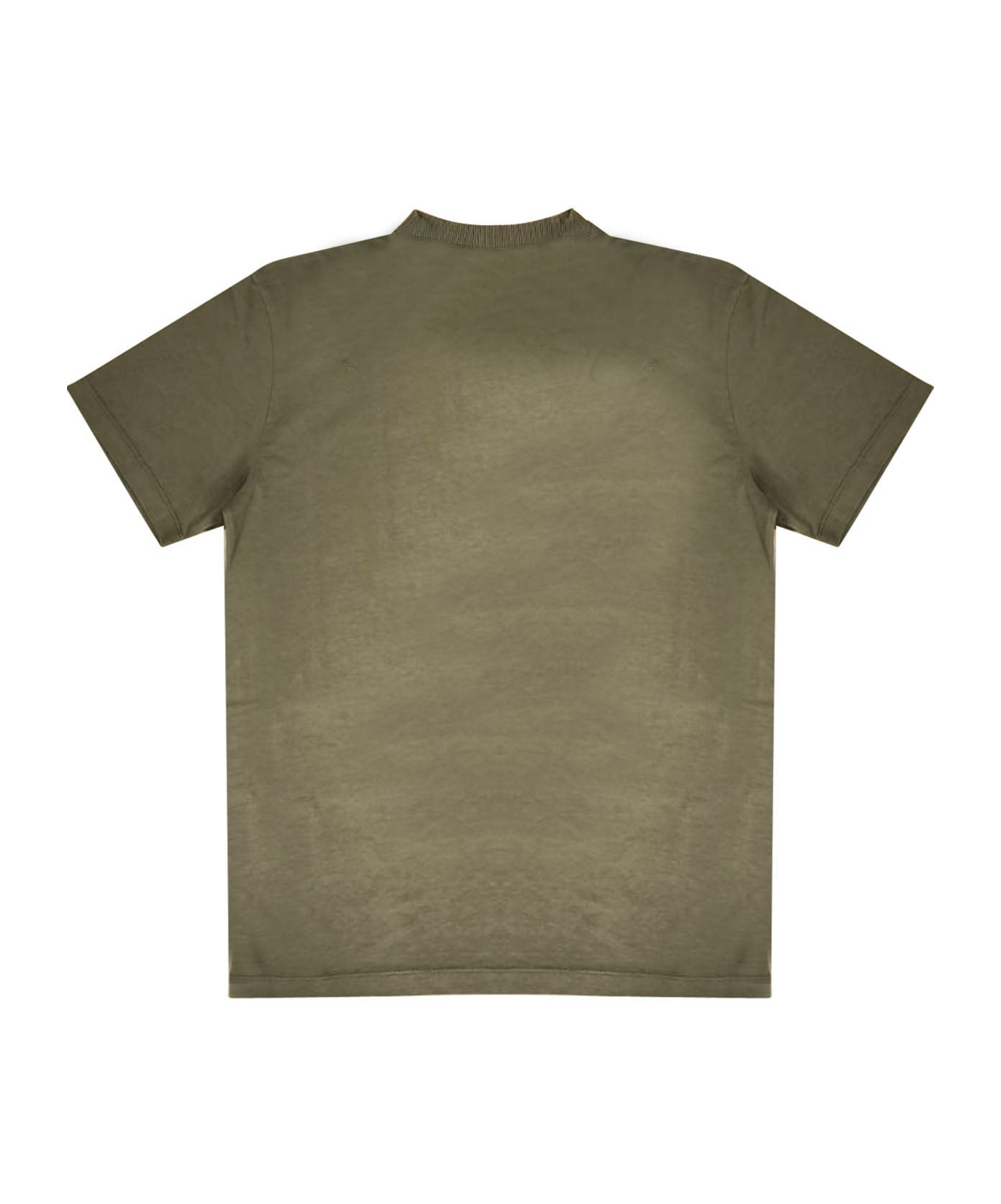 Marcelo Burlon County Of Milan Open-necked Black Shirt In Green