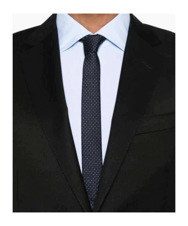Zegna Long-sleeved Blazer And Trousers Set In Black