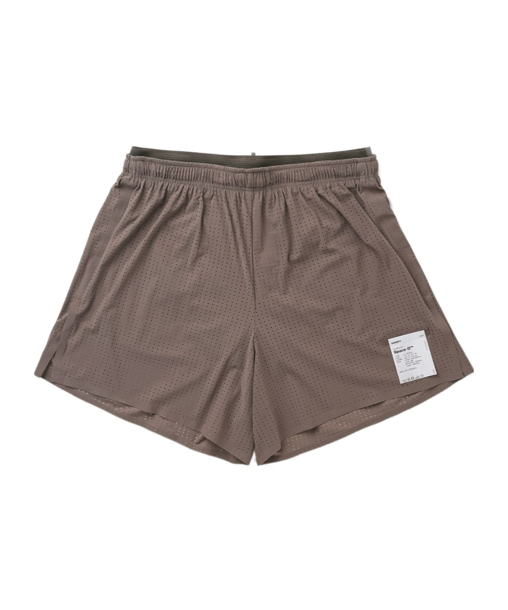 Satisfy Space-o 5 Mesh Performance Shorts In Brown