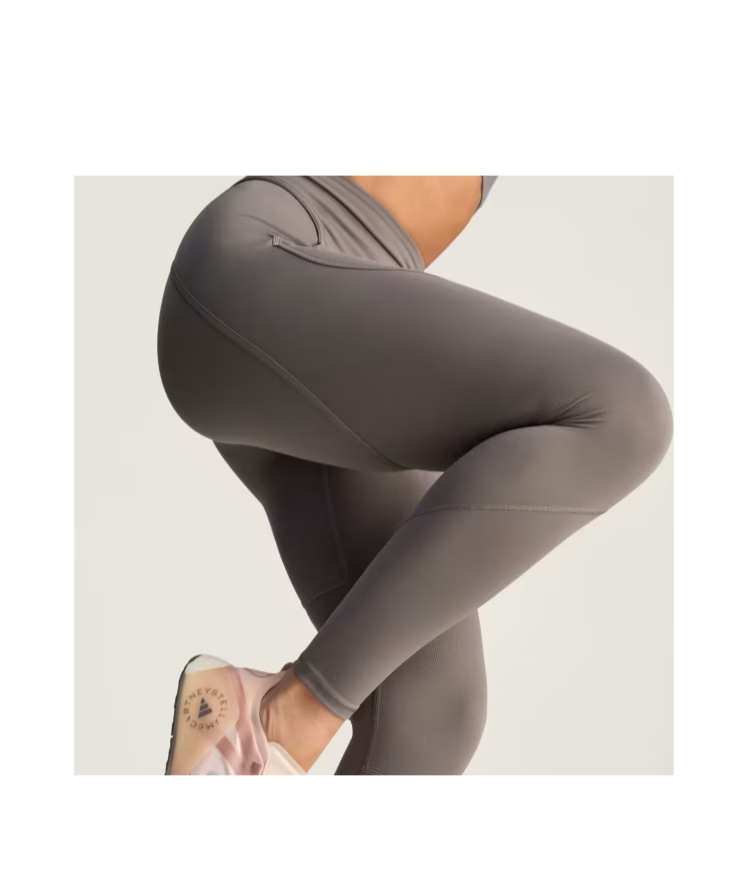 Adidas By Stella Mccartney Training Full Length Leggings In Gray
