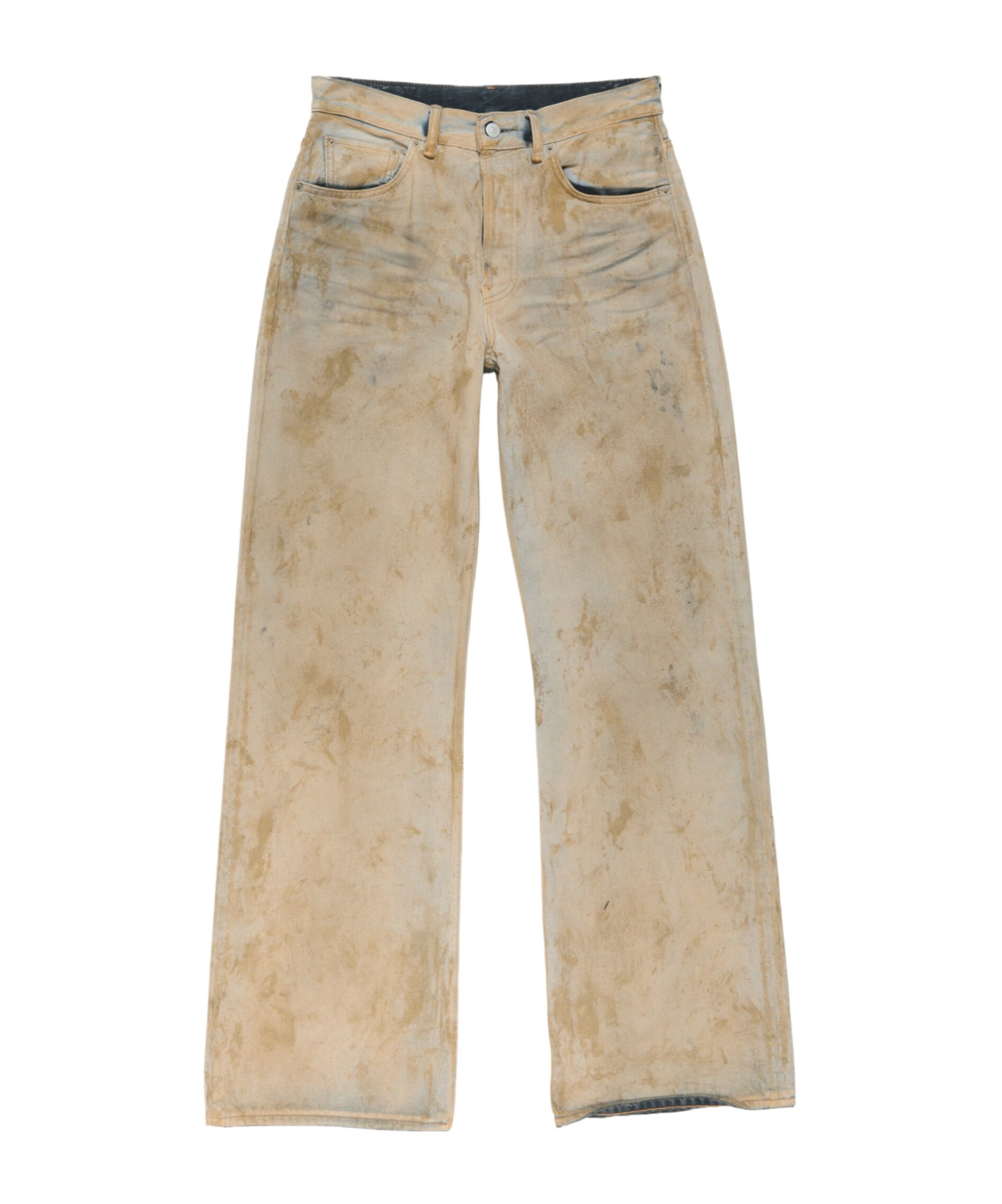 Acne Studios Belt Loop Jeans In Neutral