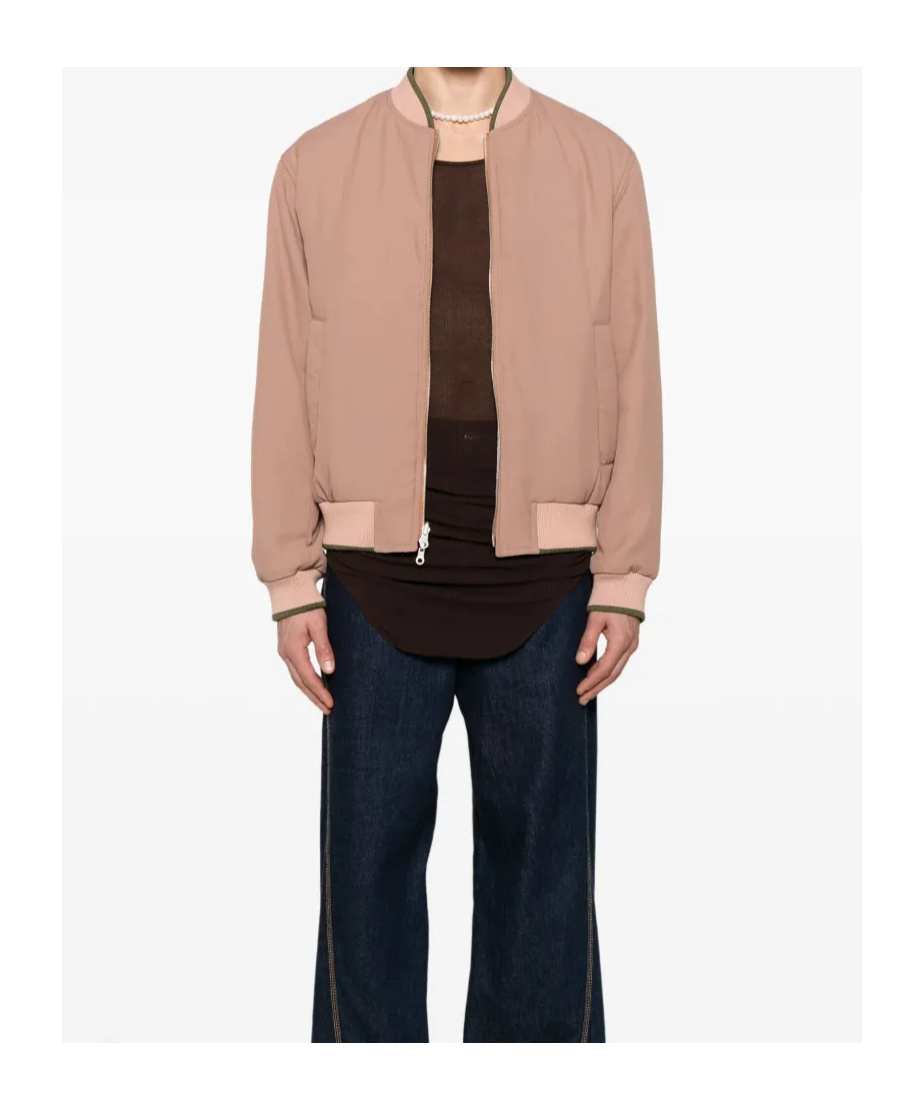 Dries Van Noten Double-sided Zipper Casual Jacket In Pink
