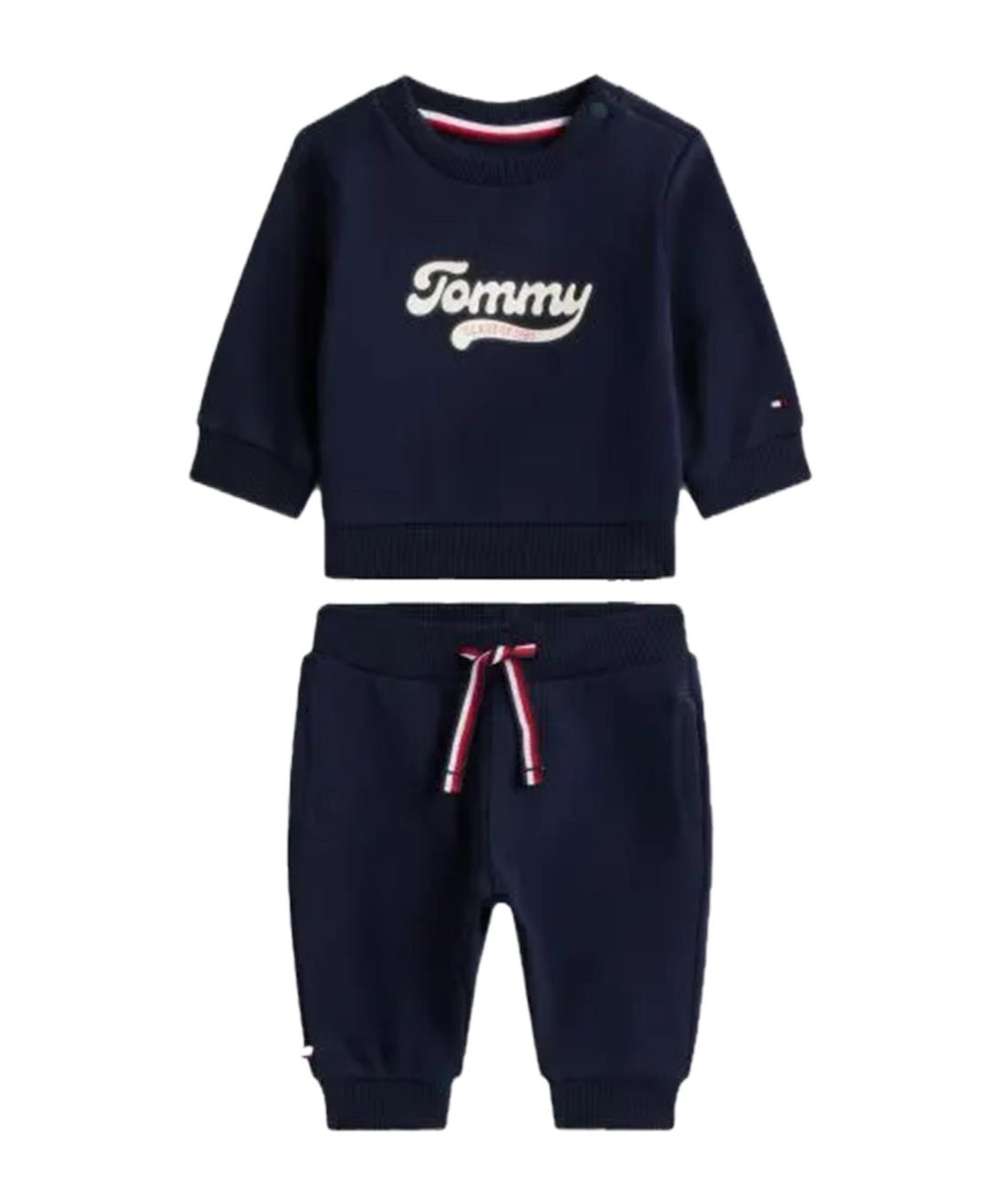 Tommy Hilfiger Varsity Sweatshirt And Joggers Set In Blue