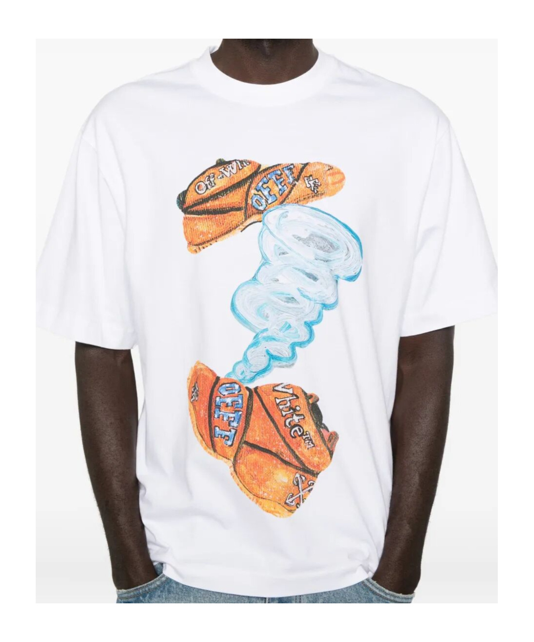 Off-white Graphic-print T-shirt In White