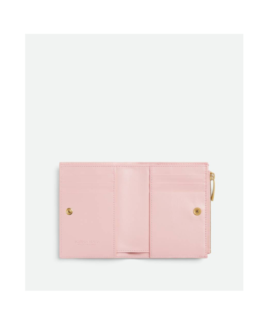 Bottega Veneta Small Folding Wallet In Pink