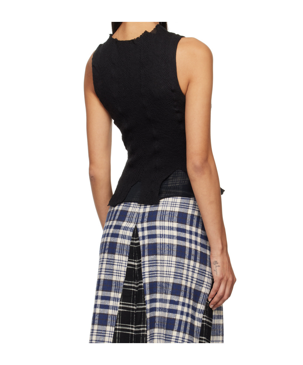 Our Legacy Black Ragged Vest In Black