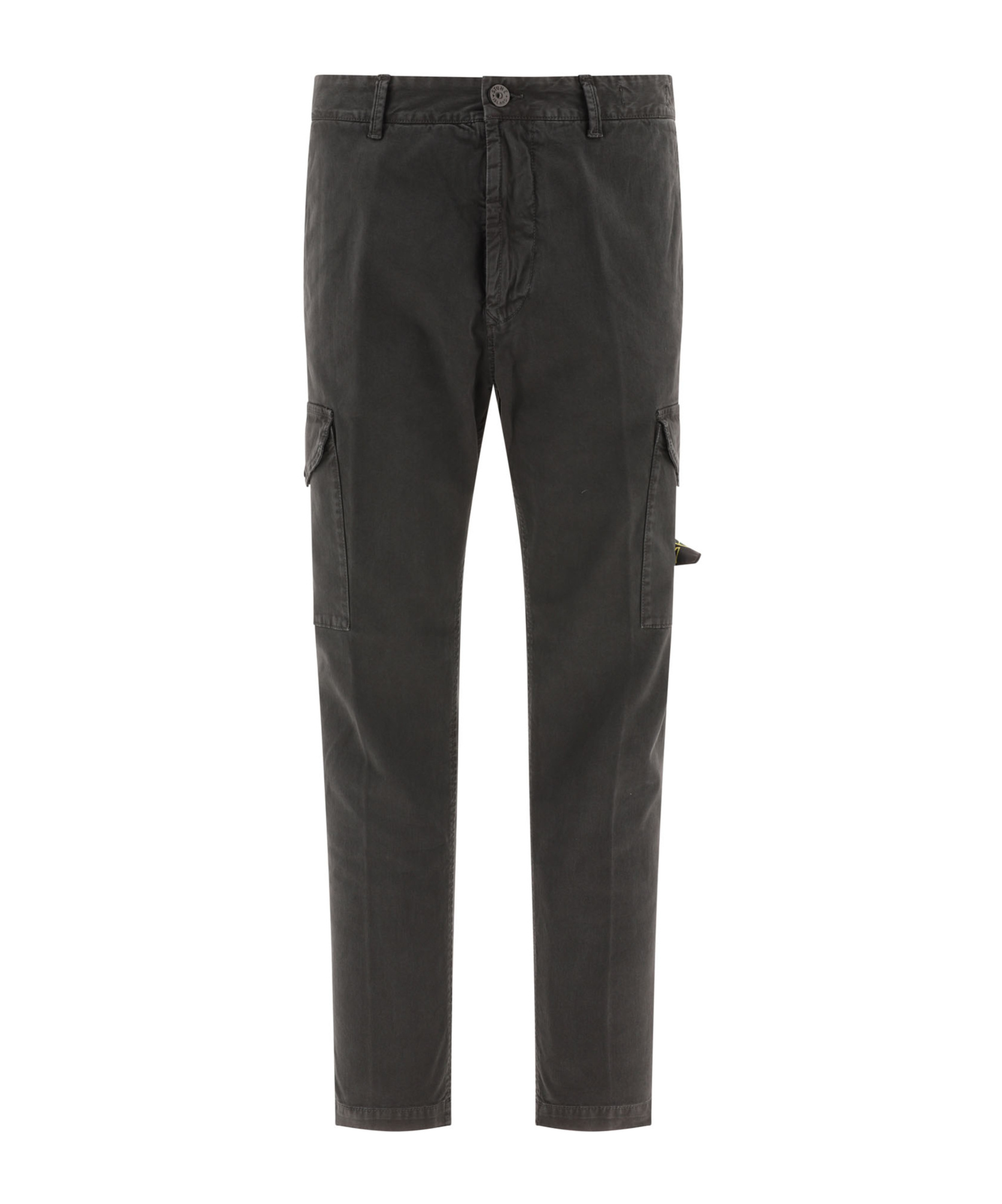 Stone Island Regular Tapered Pants In Black