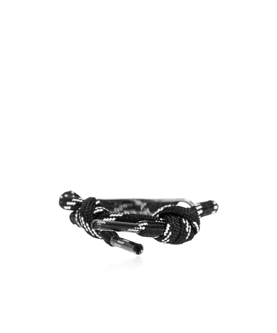 Balenciaga Logo Engraved Bracelet In White