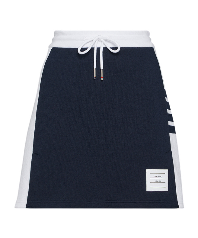 Thom Browne 4 Bar-stripe Mini Skirt In Black