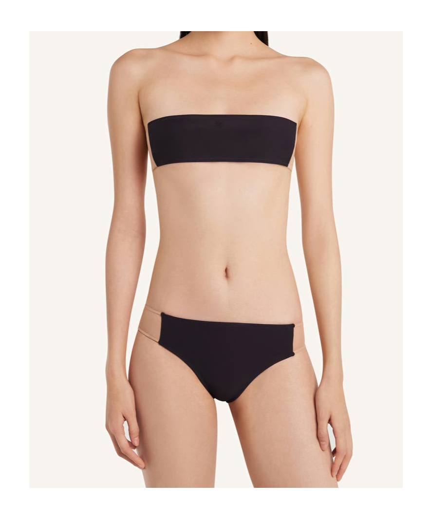 Courrèges Strapless Bandeau Bikini High-cut Legs