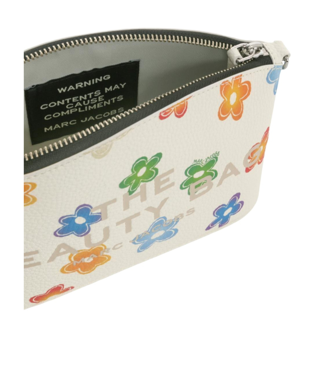 Marc Jacobs Floral Printed Toiletry Bag In White