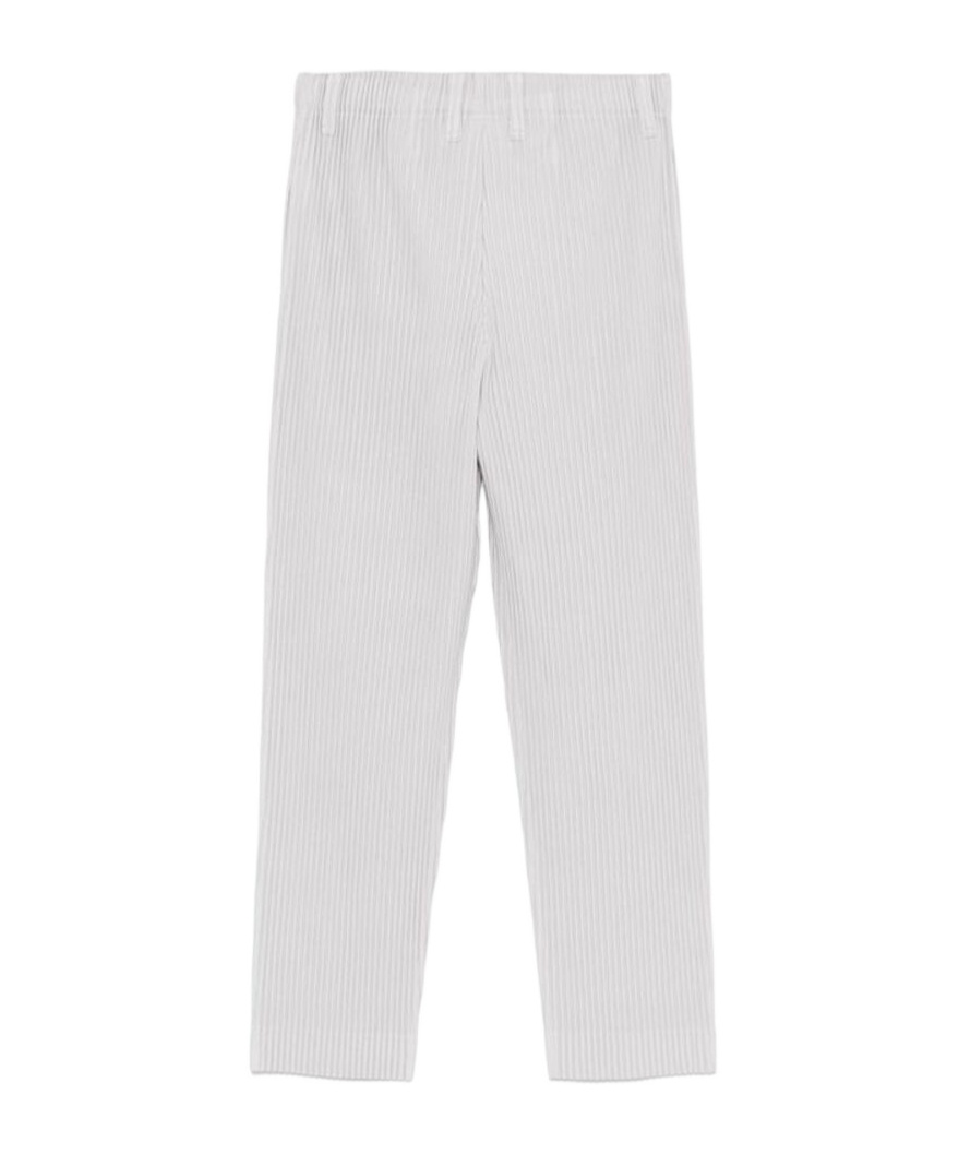 Shop Issey Miyake Tapered Trousers In White