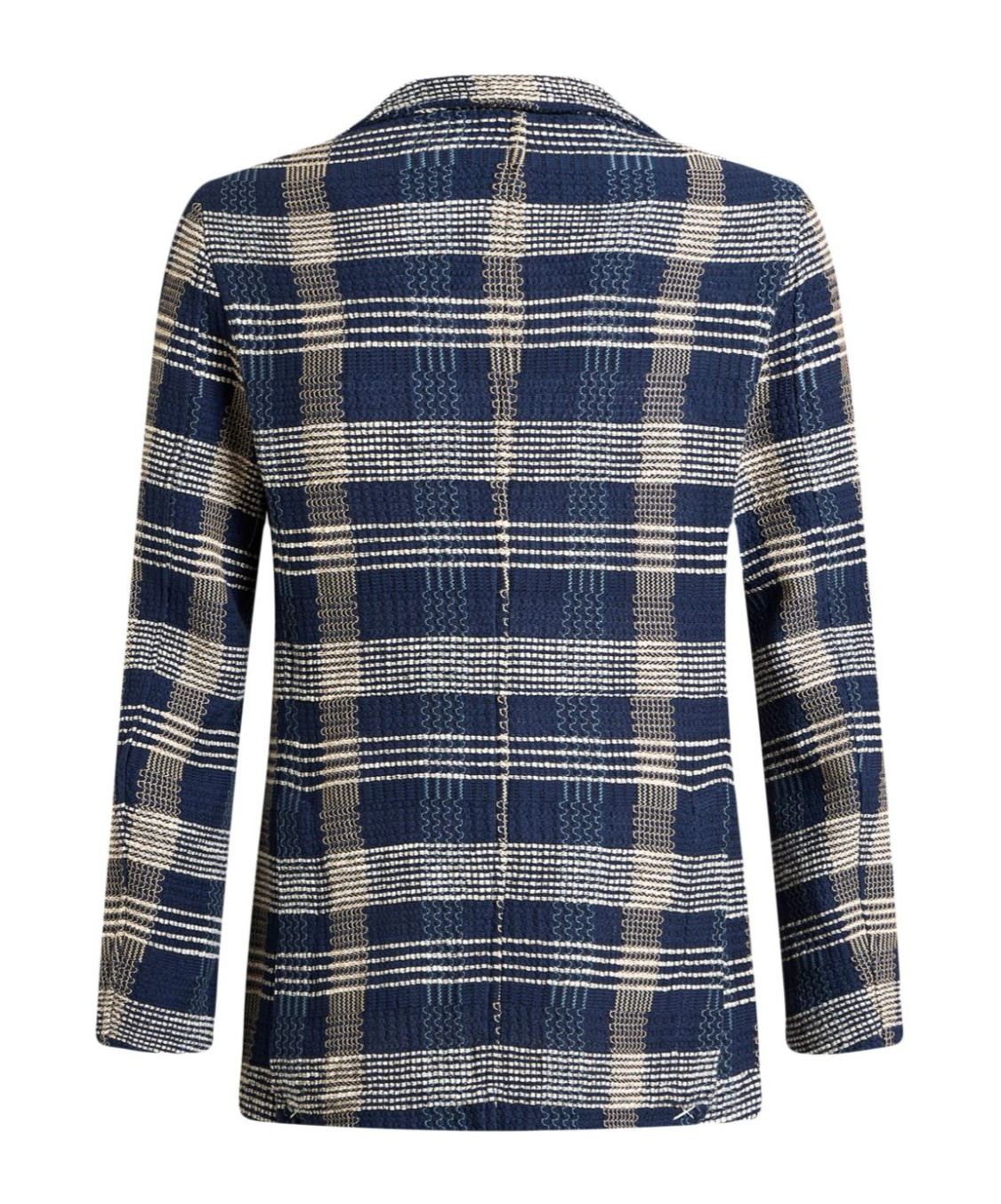 Etro Irregular Checked Knitted Suit In Black
