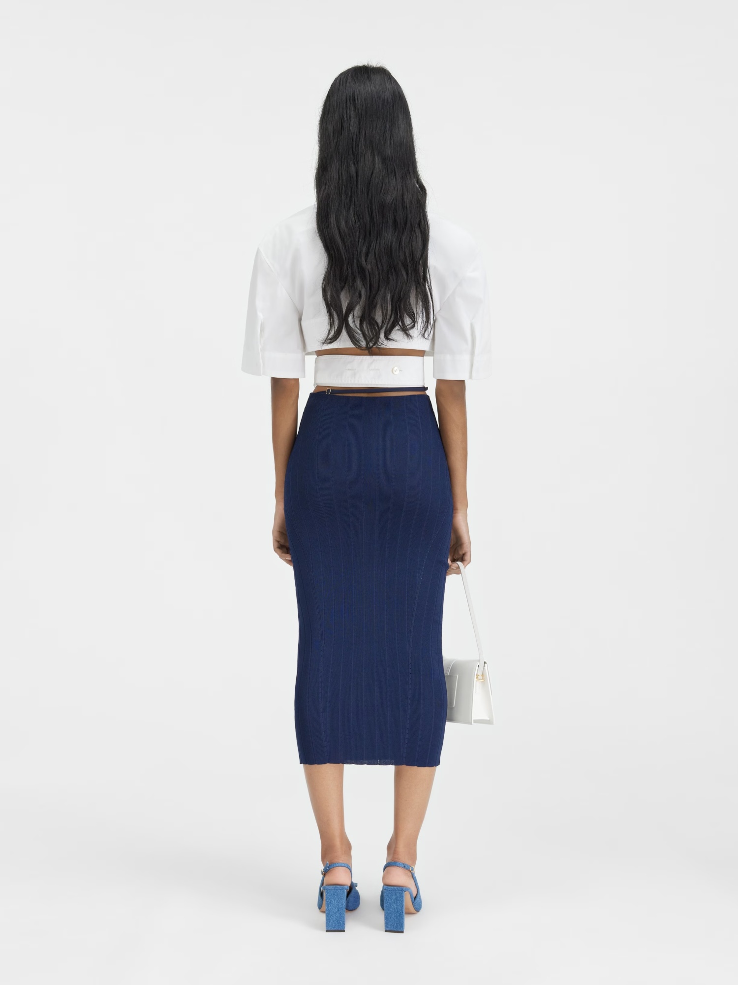 Jacquemus Pral Skirt With Medium Length In Black