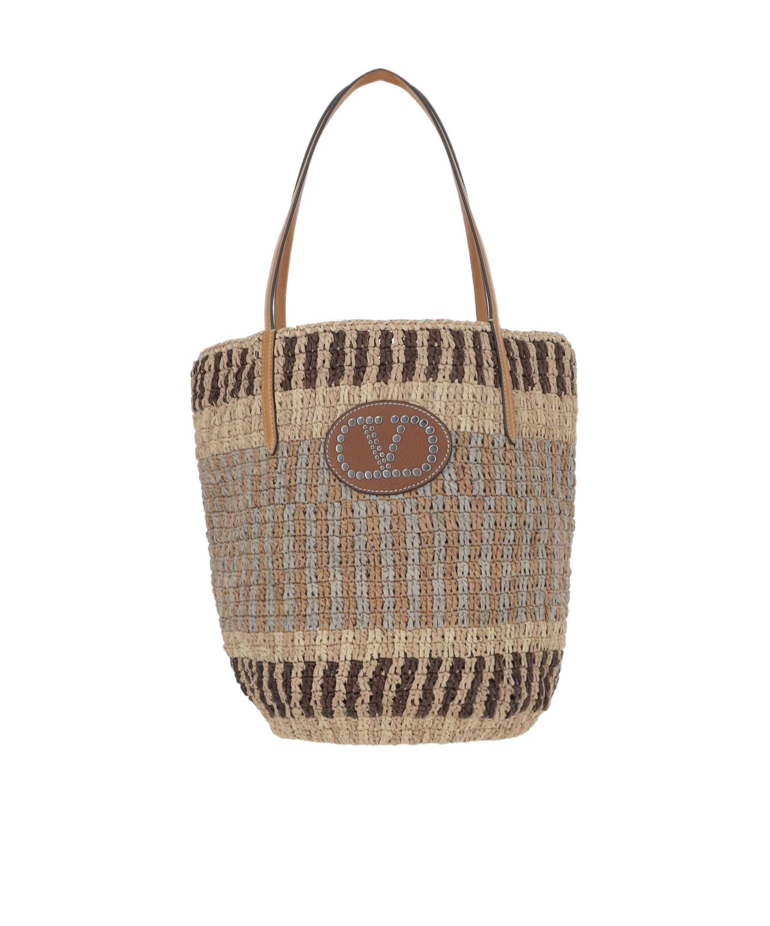 Valentino Medium Vlogo Signature Shoulder Bag In Brown