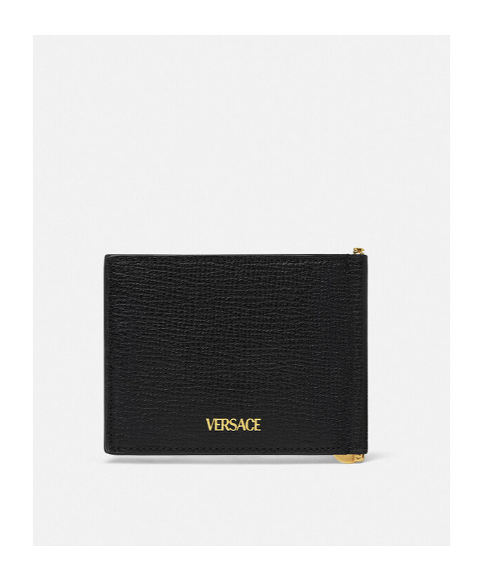 Versace - Black Medusa Biggie Bifold Leather Wallet - Men's In Black