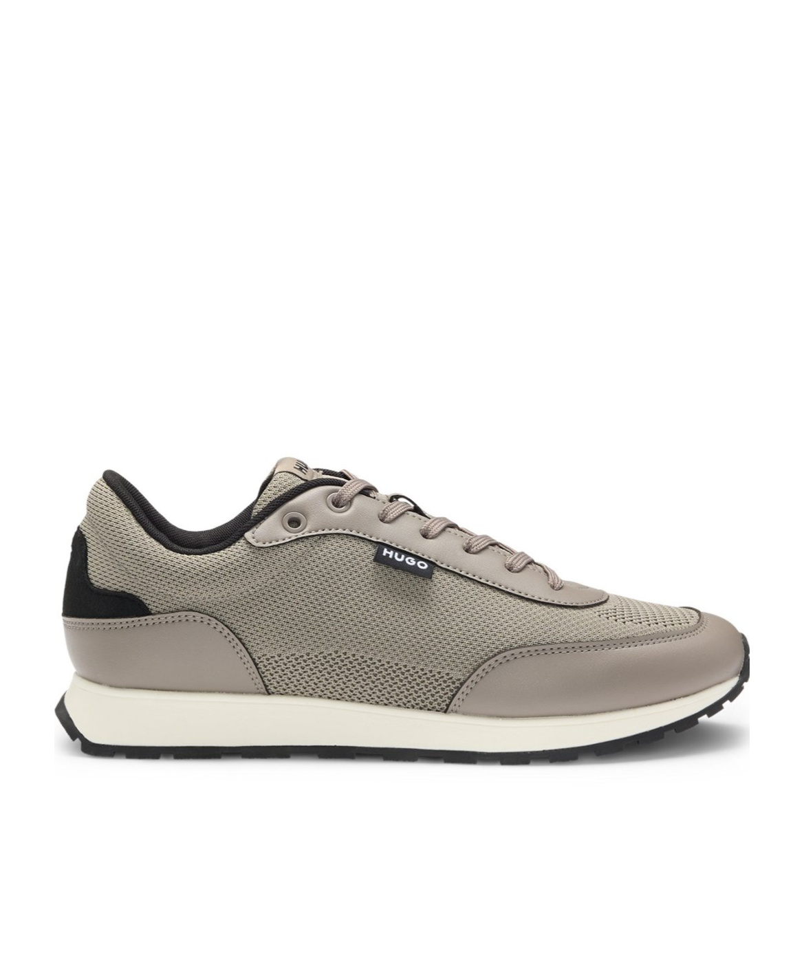 Hugo Boss Fabric Low-top Athletic Sneakers In Gray