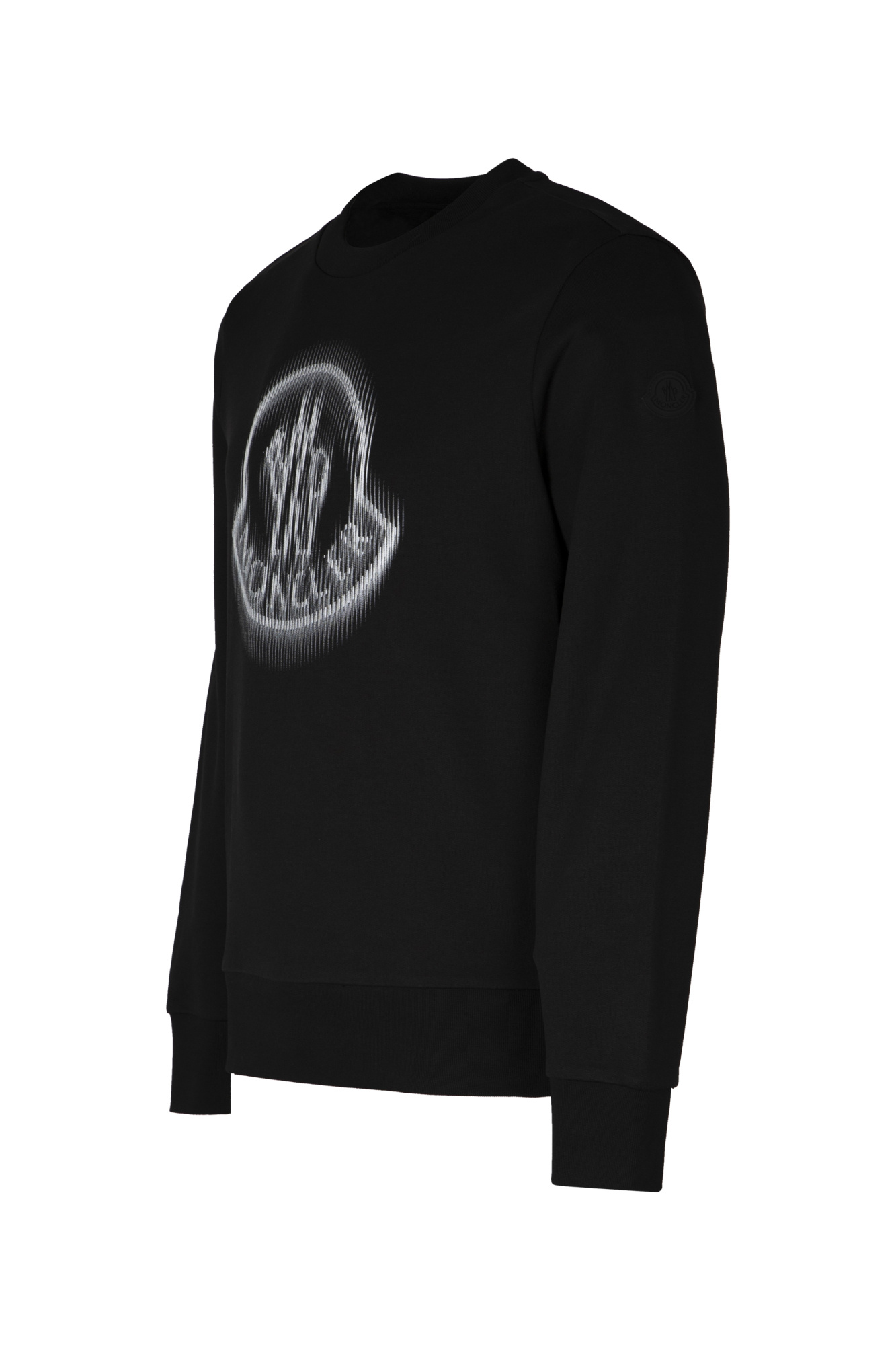 Moncler Cotton Crew-neck Sweatshirt In Black