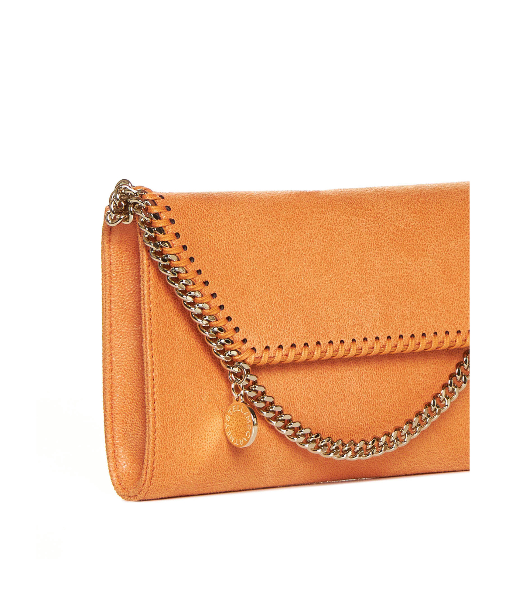 Stella Mccartney Falabella Mini Shoulder Bag In Orange