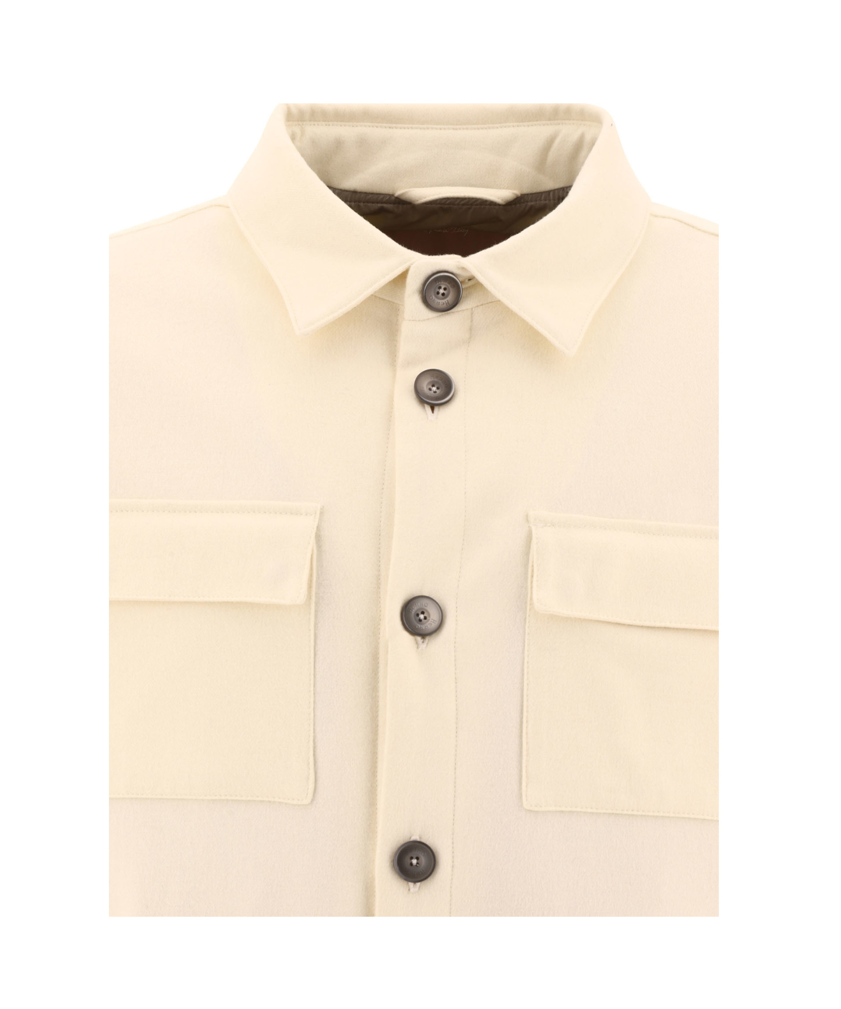 Herno Men's Quilted Shirt-style Jacket In Nude