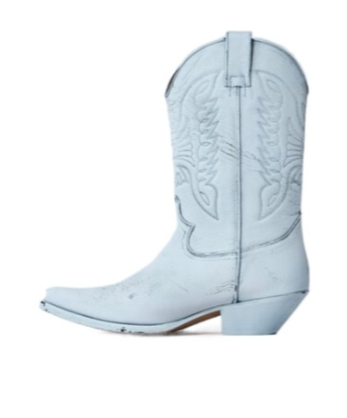 Mm6 Maison Margiela 40mm Leather Boots In Blue