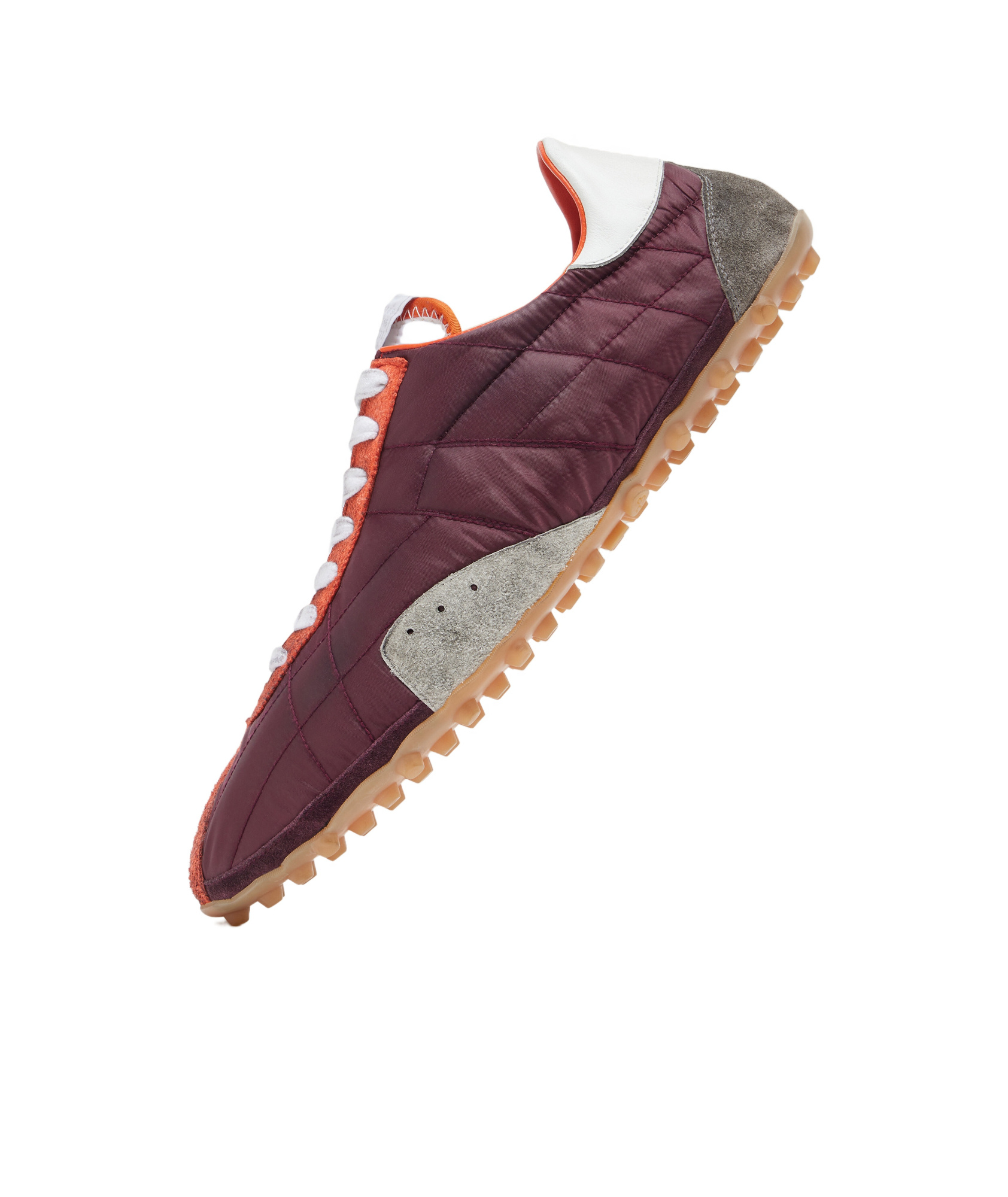 Maison Margiela Sprinter Leather And Brushed Suede-trimmed Shell Sneakers