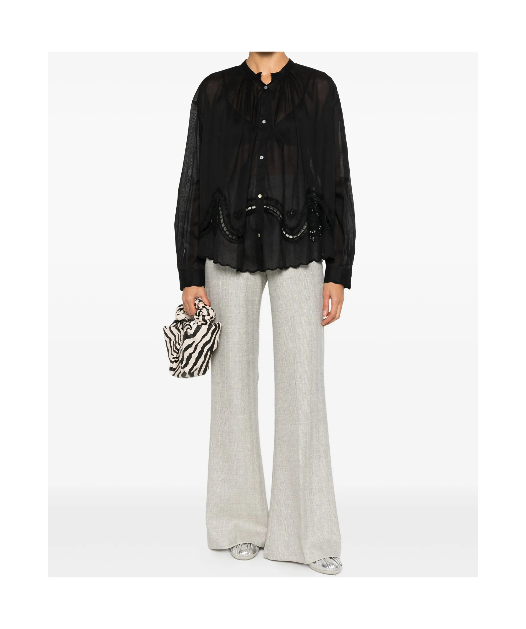 Forte Forte Flared Trousers In White