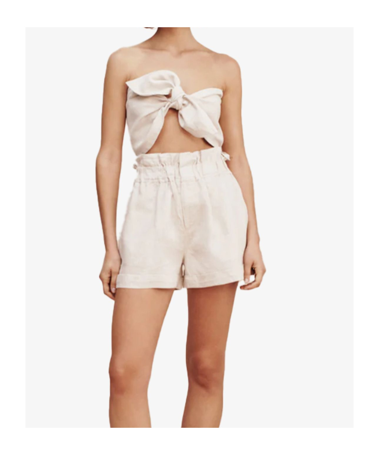 POSSE HIGH WAIST PLEATED SHORTS 