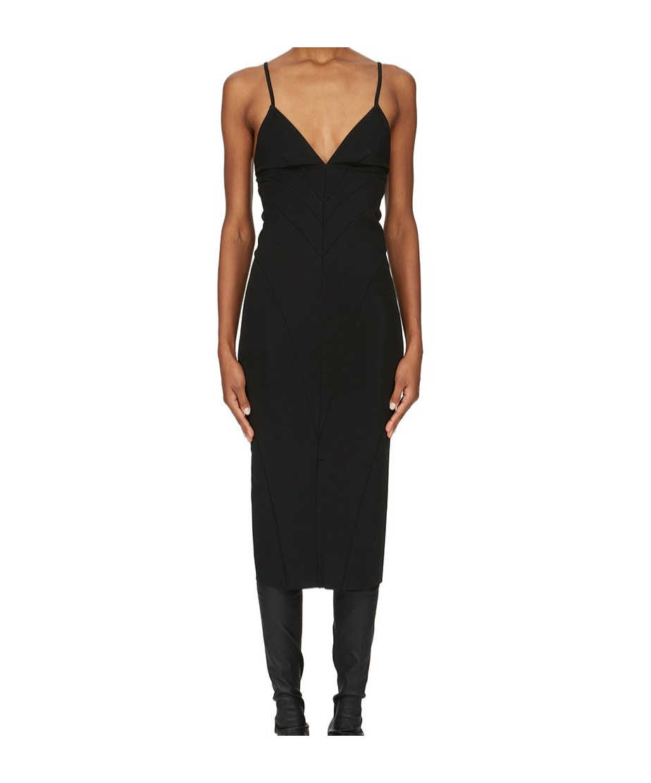 Shop Rick Owens Slip Midi Dress
