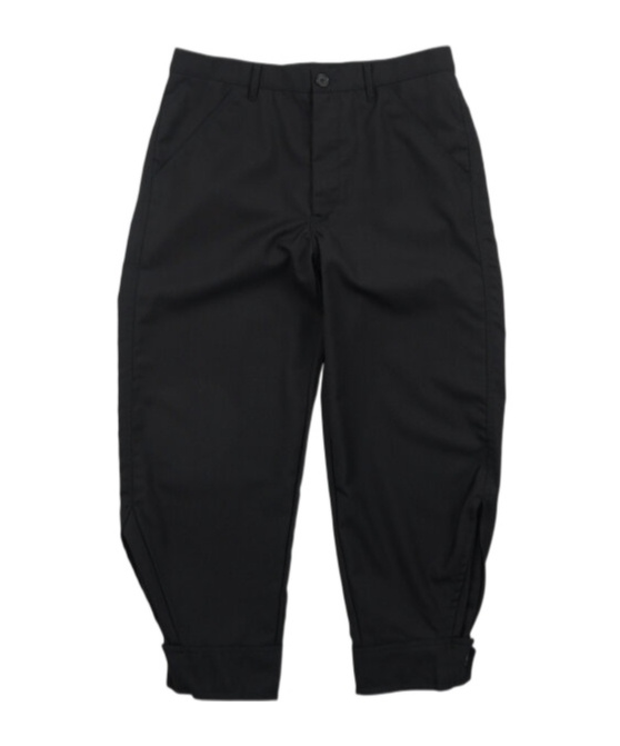 Comme Des Garçons Belt-loop Casual Pants In Black