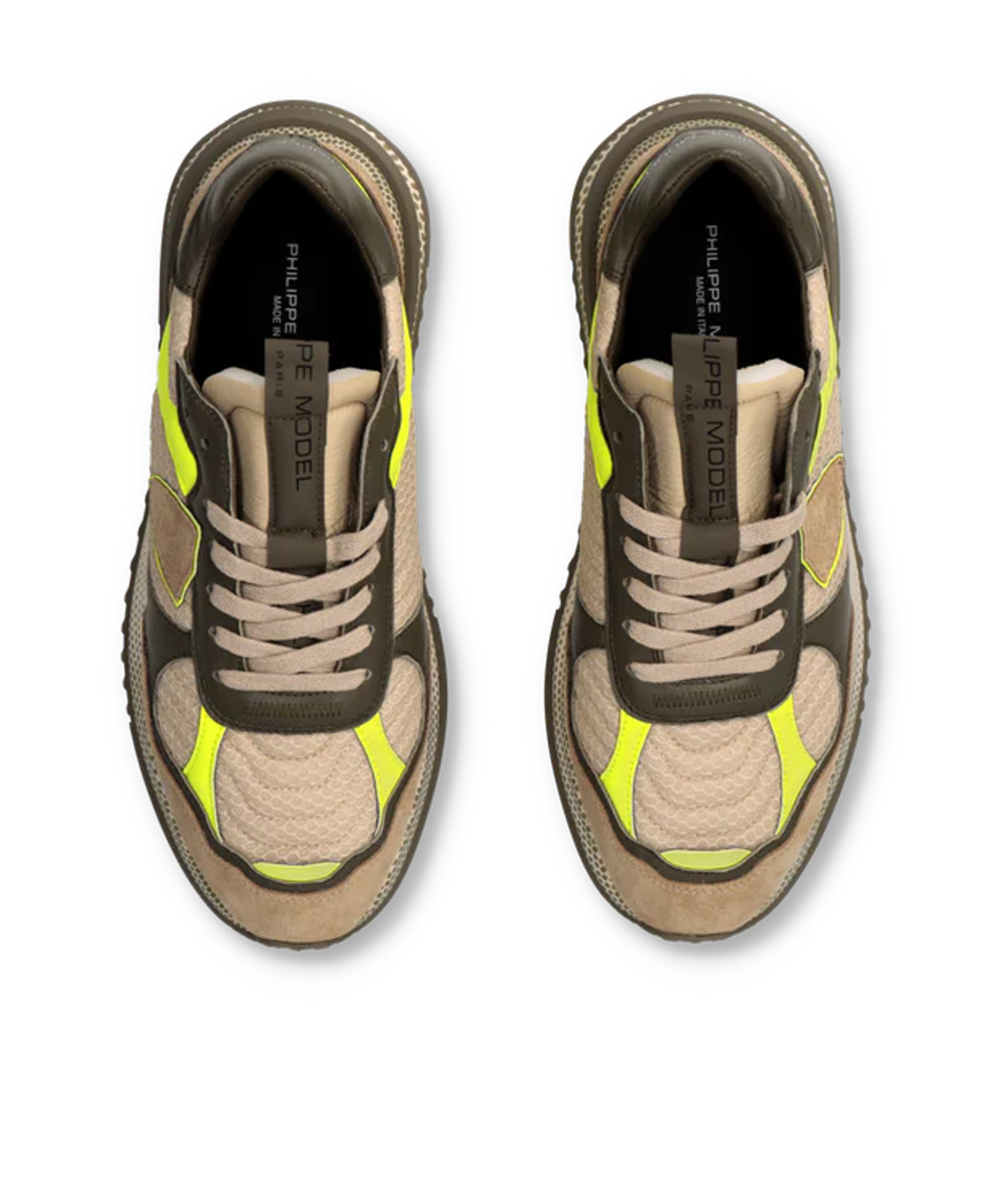 Philippe Model Lace-up Low-cut Casual Shoes In Multicolor