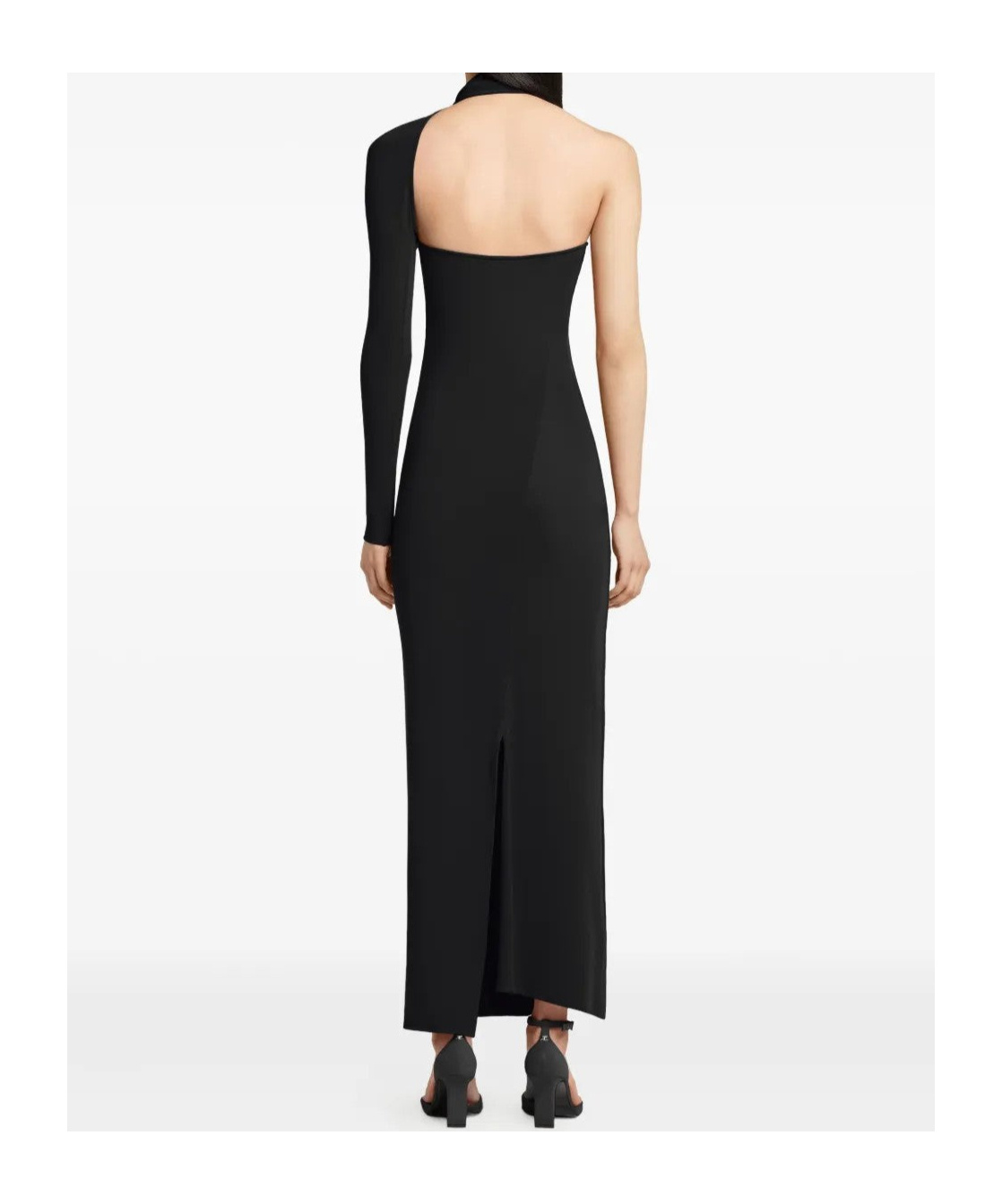 Courrèges One-shoulder Maxi Dress In Black