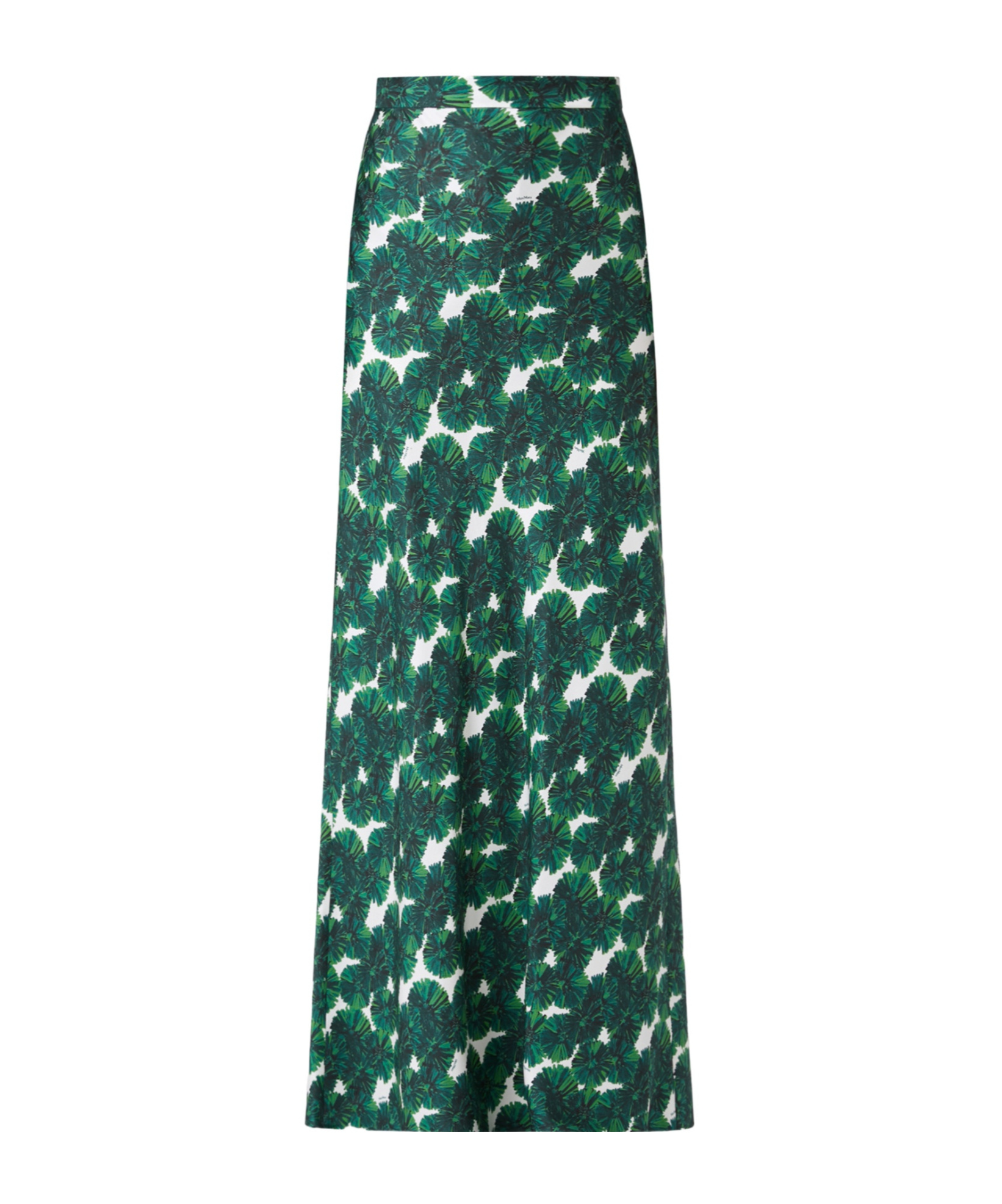 Shop Max Mara Long Printed Silk Skirt