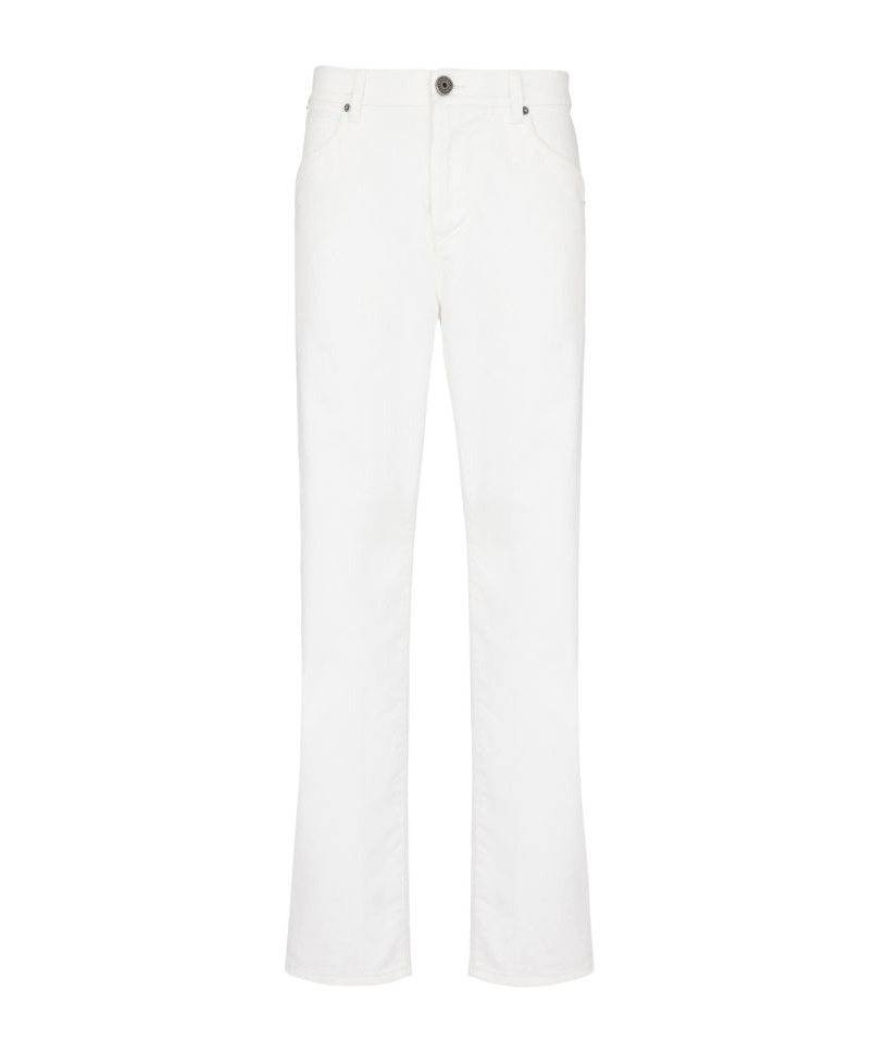 BALMAIN BELT-LOOP JEANS