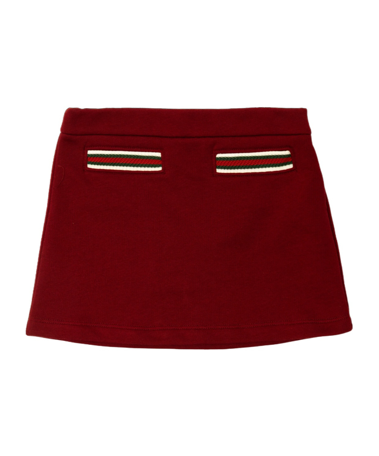 Gucci Back Waist Elastic Skirt In Red