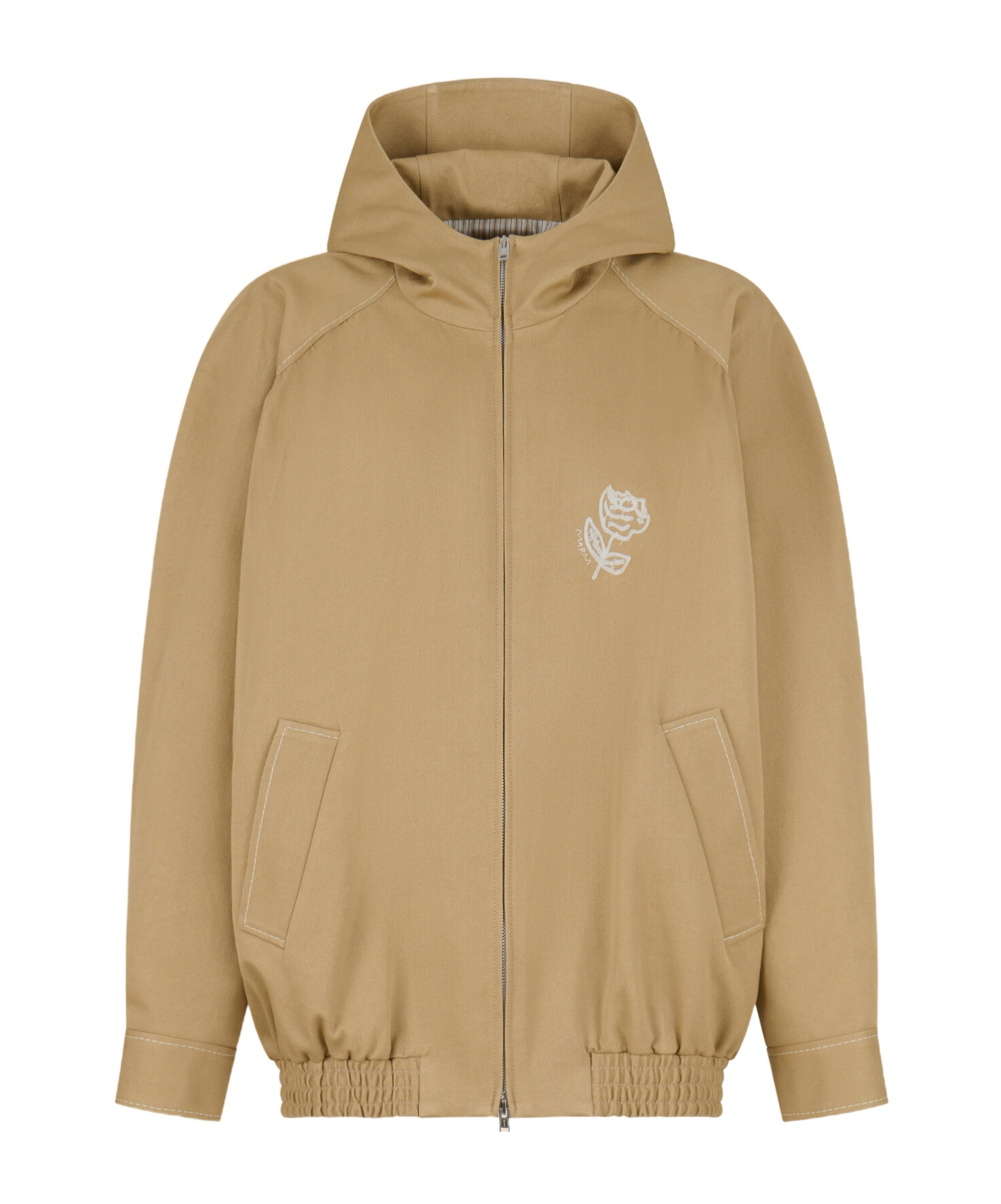Marni Brown Drill Bomber Jacket In Brown