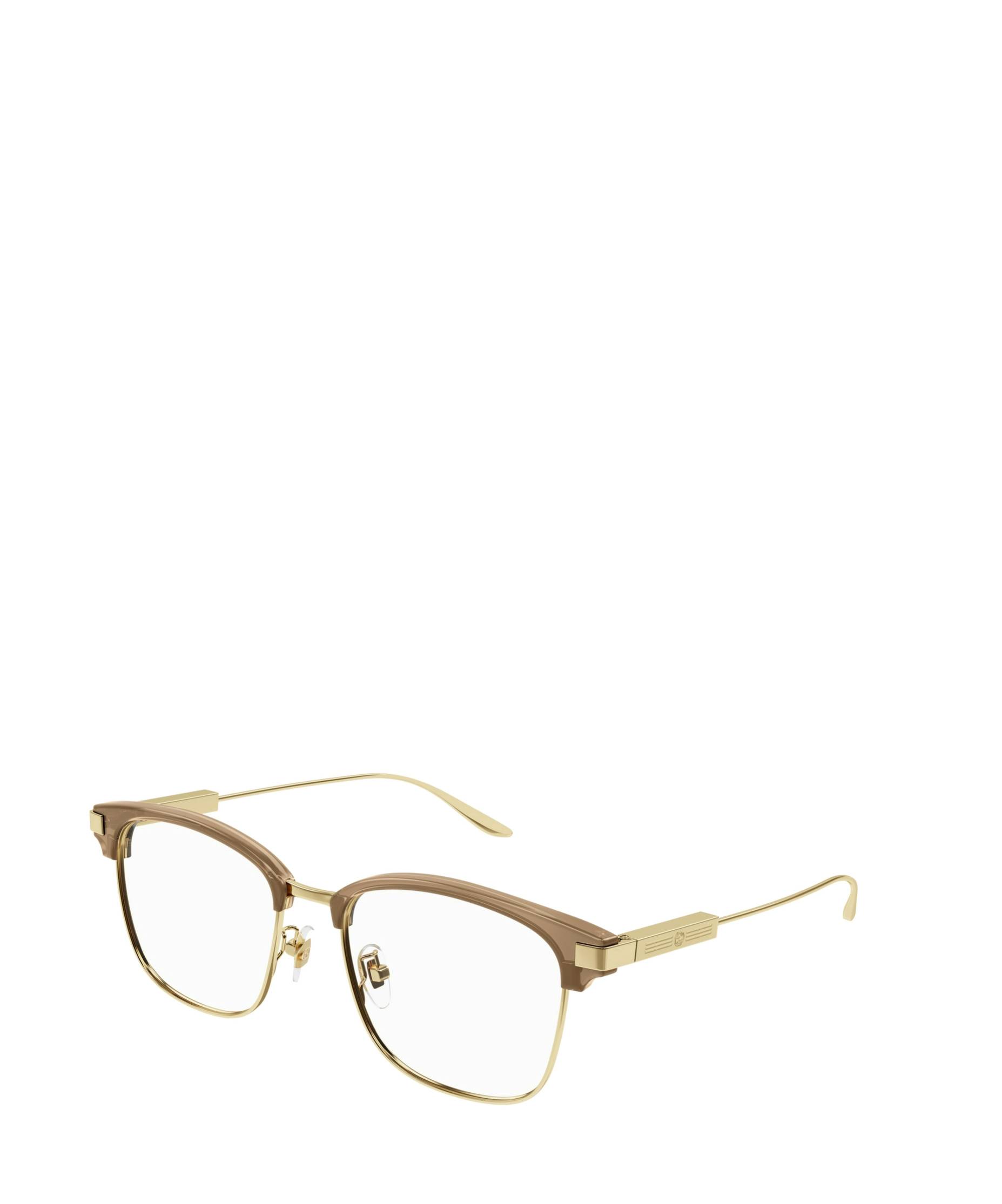 Gucci Square Glasses In Nude