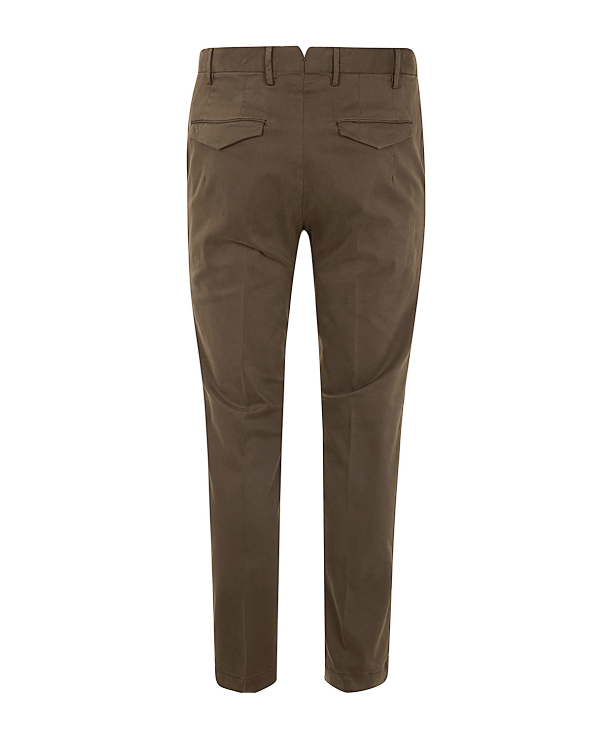 Pt01 Belt-loop Casual Pants In Brown