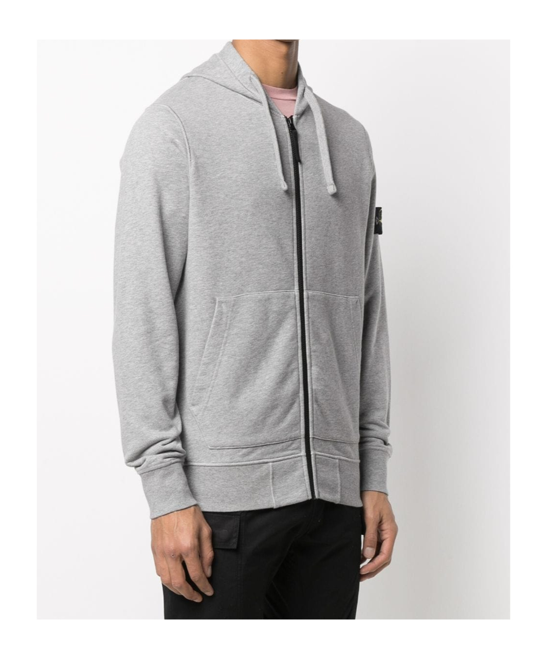 Stone Island 6100061 Organic Cotton Fleece In Gray